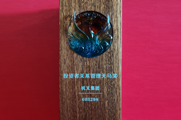喜報(bào)！杭叉集團(tuán)榮獲第十六屆中國(guó)上市公司投資者關(guān)系管理天馬獎(jiǎng)